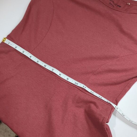 Toad&Co Dress Womens Small Rusty Red Knee Length Faro Dress - Picture 9 of 10